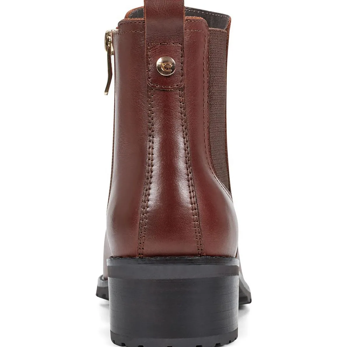 Fedra Zipper Leather Booties