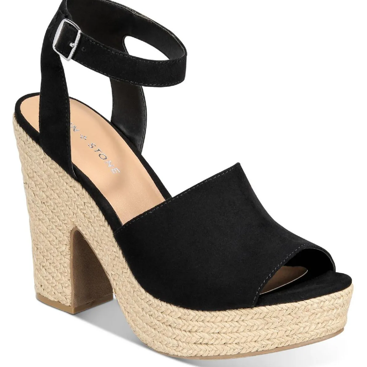 Fey Faux Suede Ankle Strap Heels