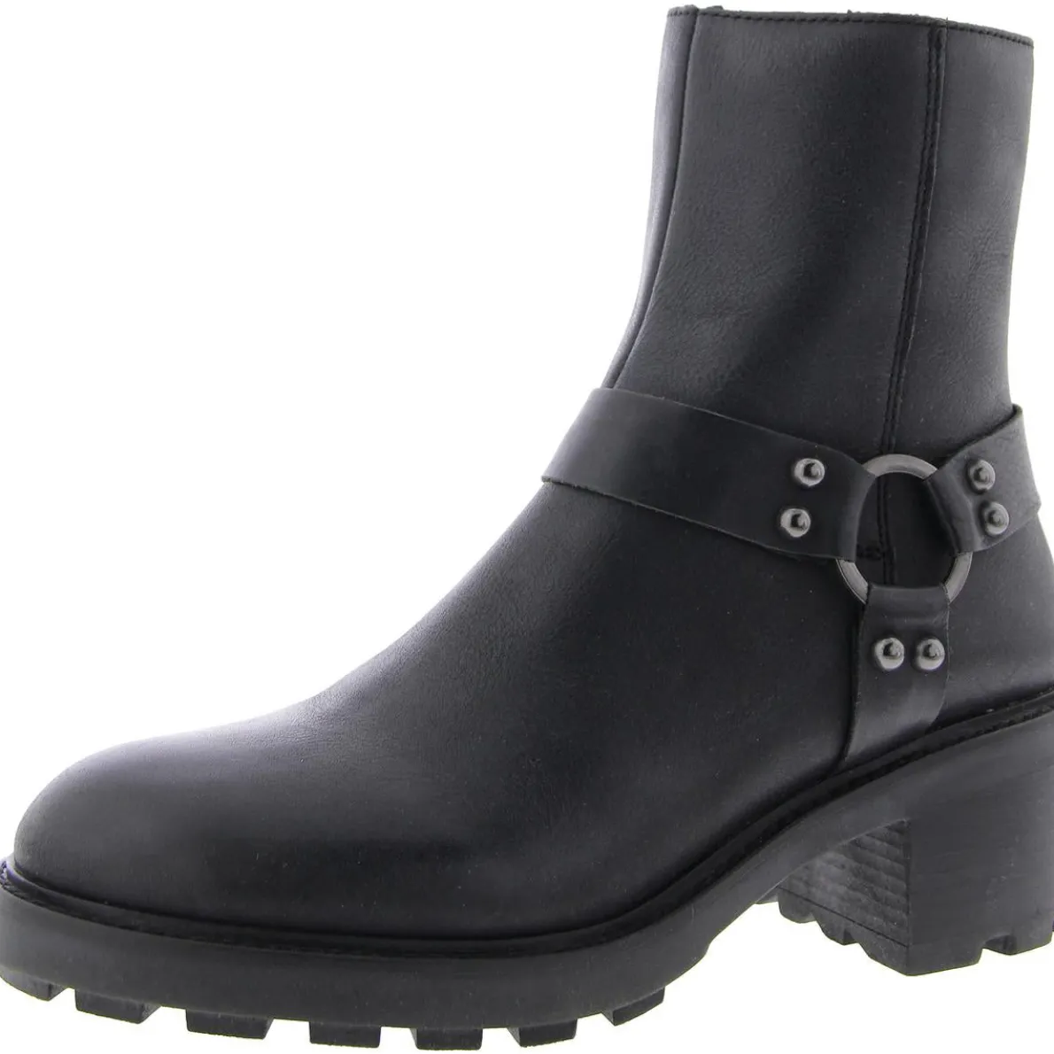 Cordelia Leather Block Heel Ankle Boots