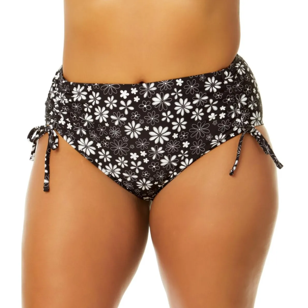 Floral High-Waisted Swim Bottom Separates
