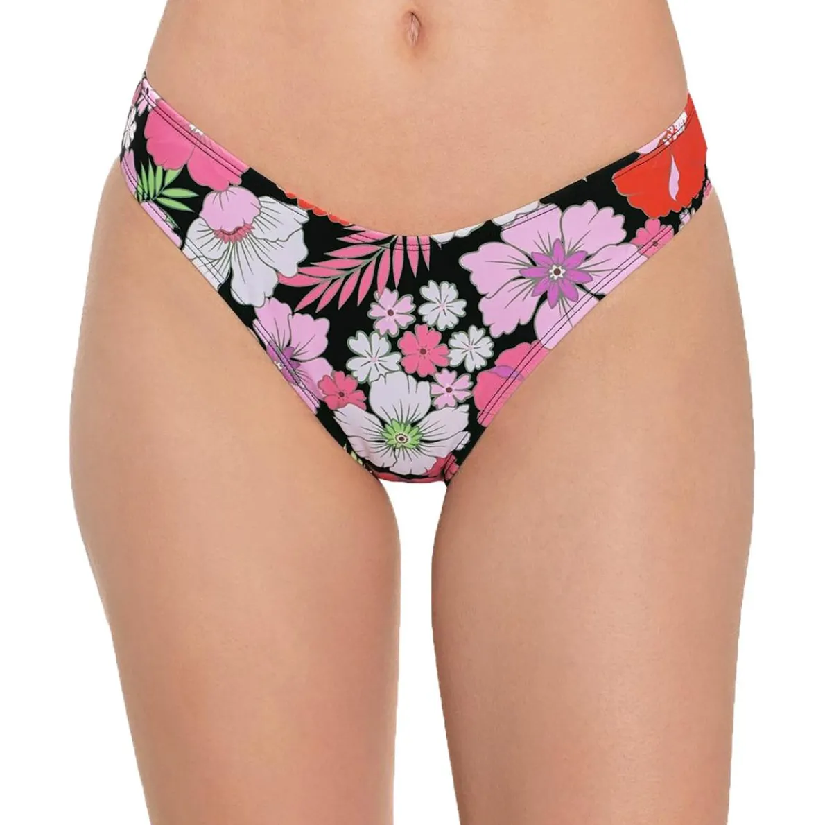 Floral Print Hipster Swim Bottom Separates