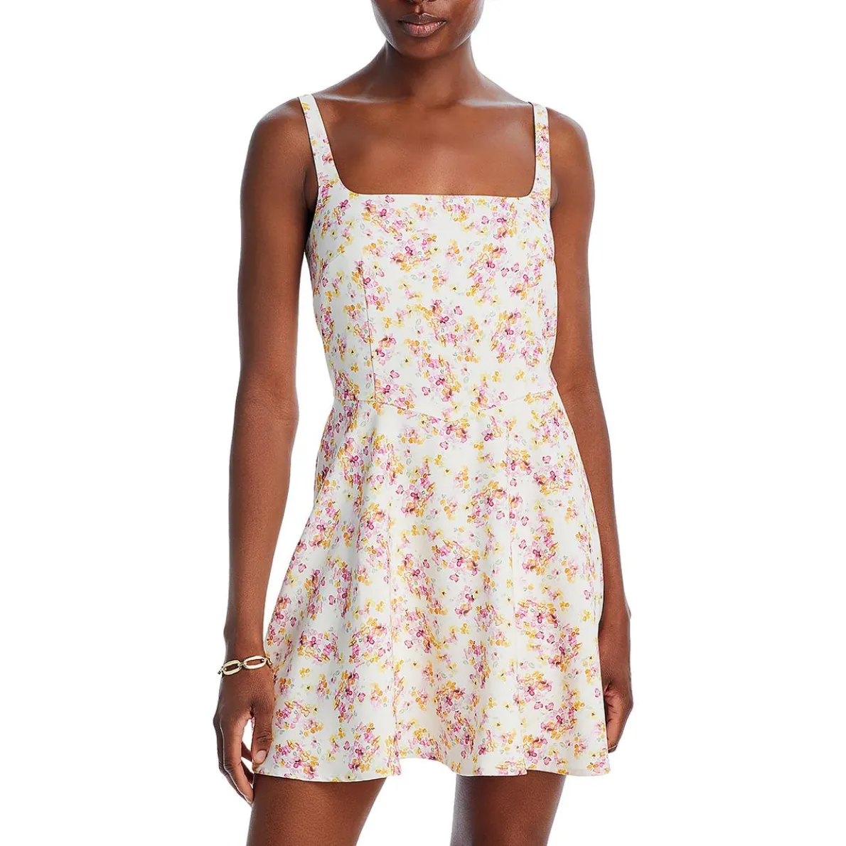 Floral Print Short Mini Dress