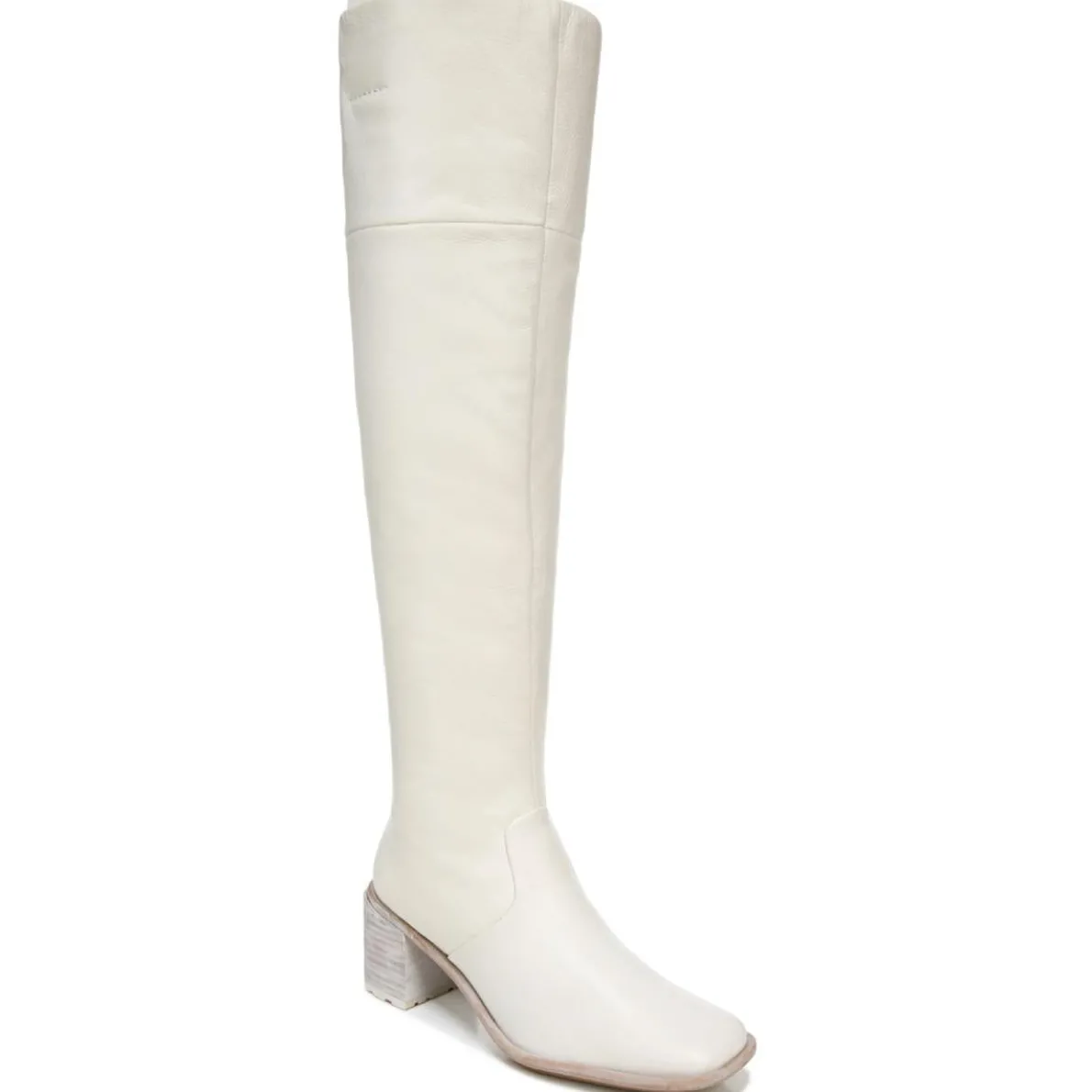 Forla Leather Square Toe Over-The-Knee Boots