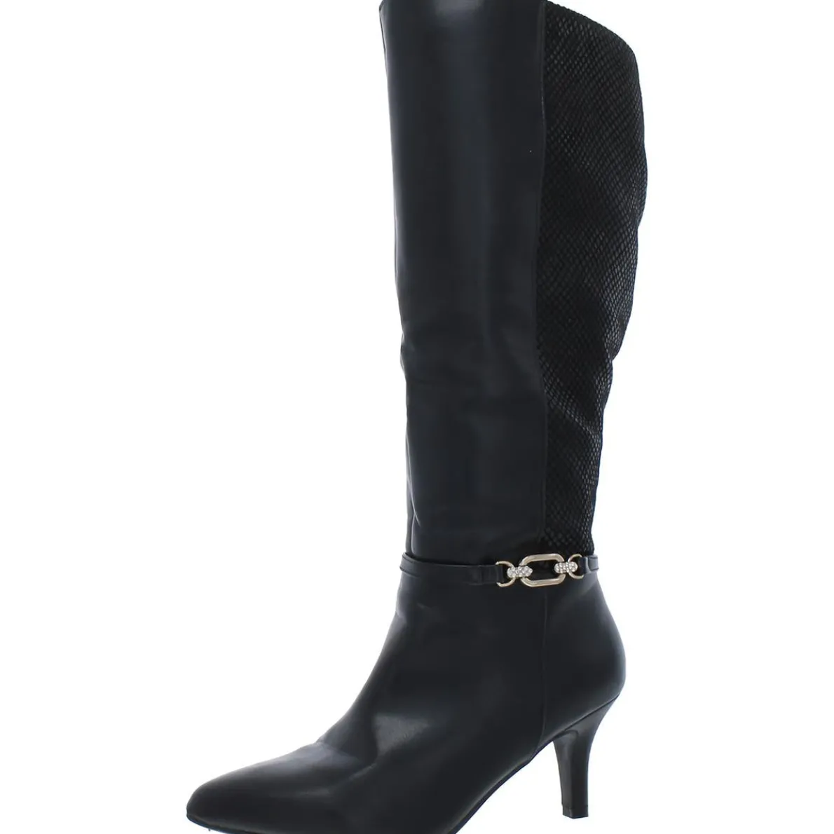 Freylyn Faux Leather Dressy Knee-High Boots