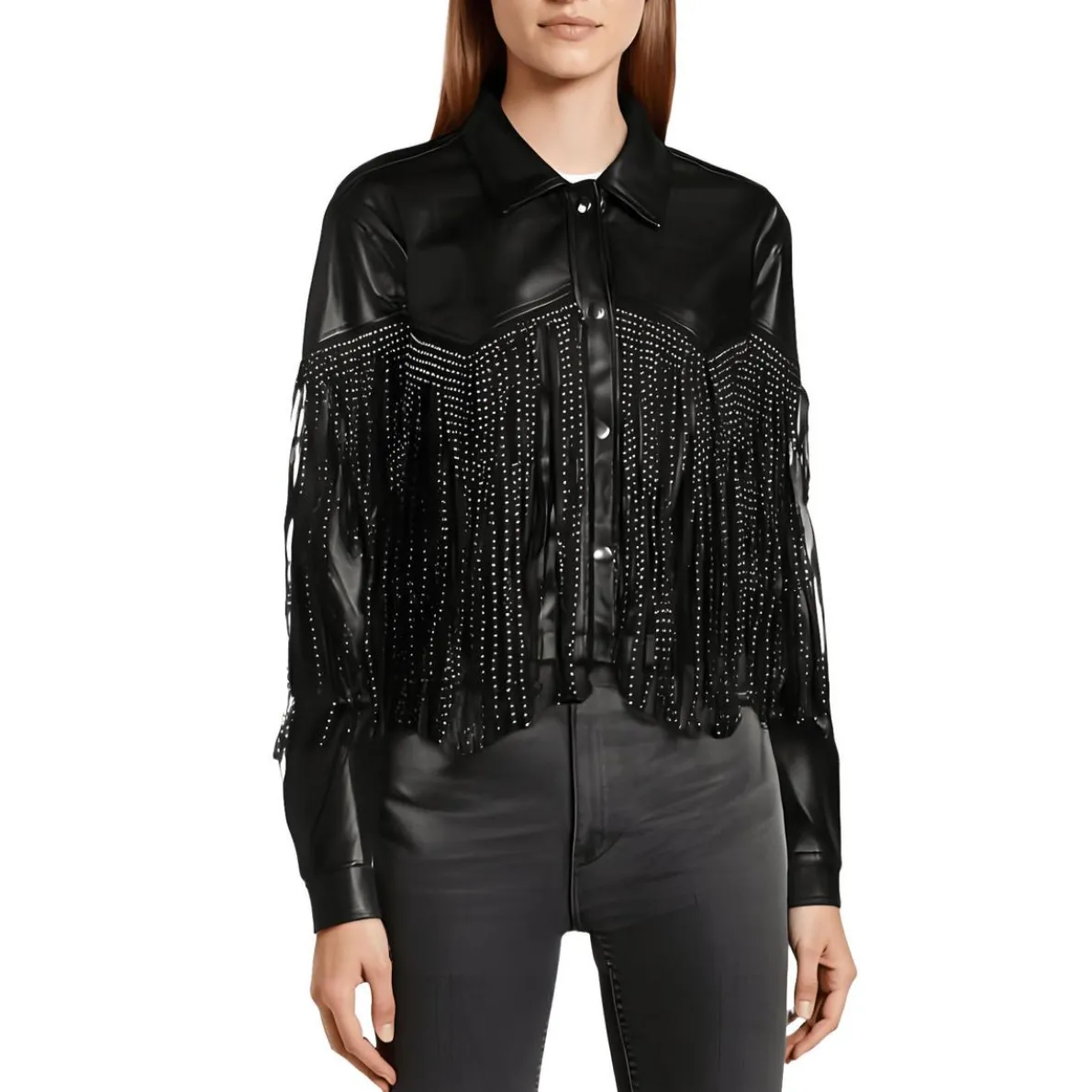 Fringe Leather Jacket