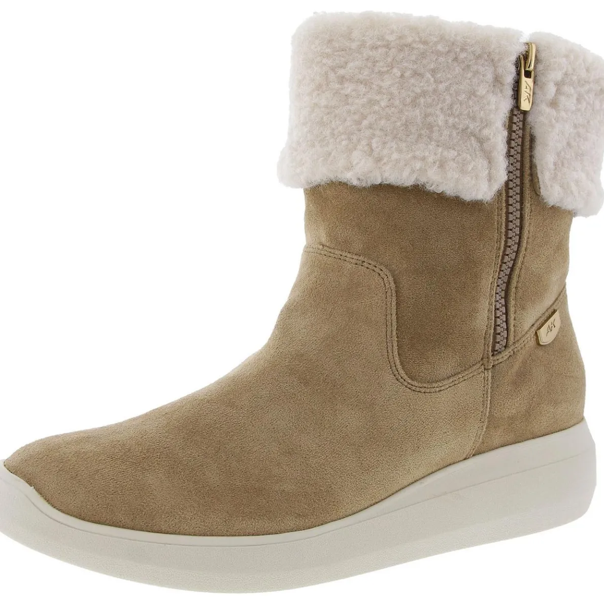 Frizby Faux Fur Lined Faux Suede Shearling Boots