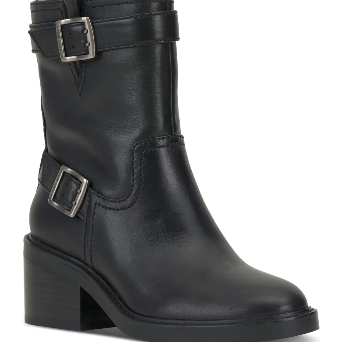 Vergila Buckle Ankle Motorcycle Boots