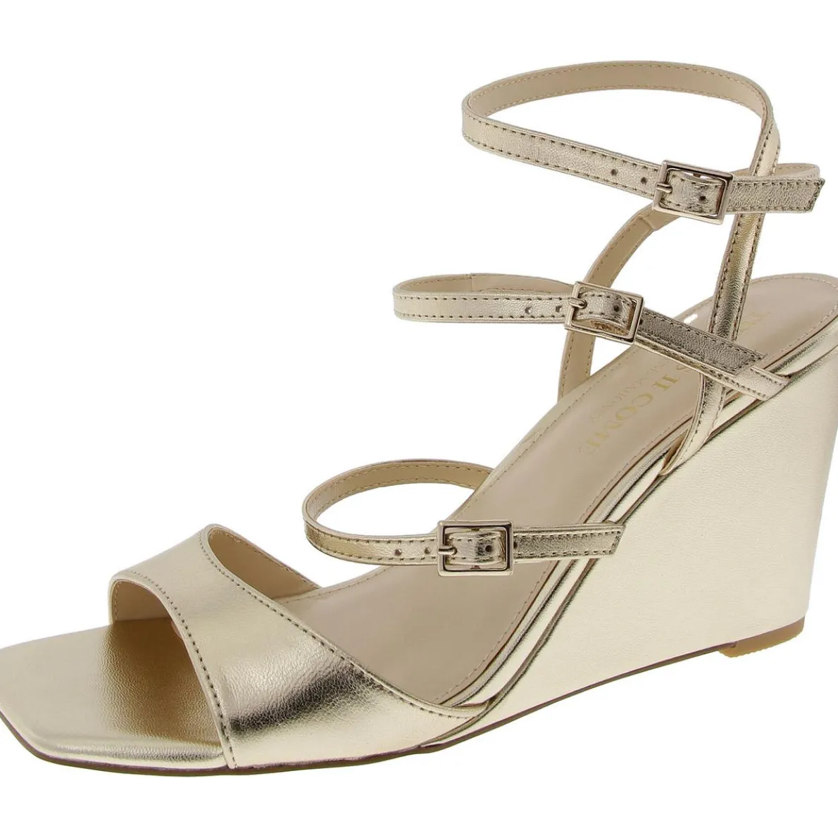 Andie Adjustable Leather Wedge Sandals