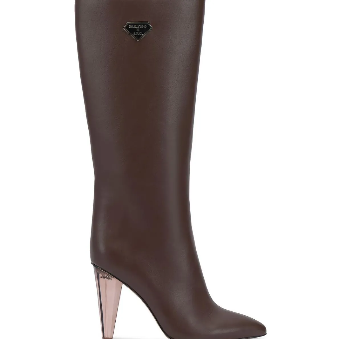 Charlotte Faux leather Side Zip Knee-High Boots