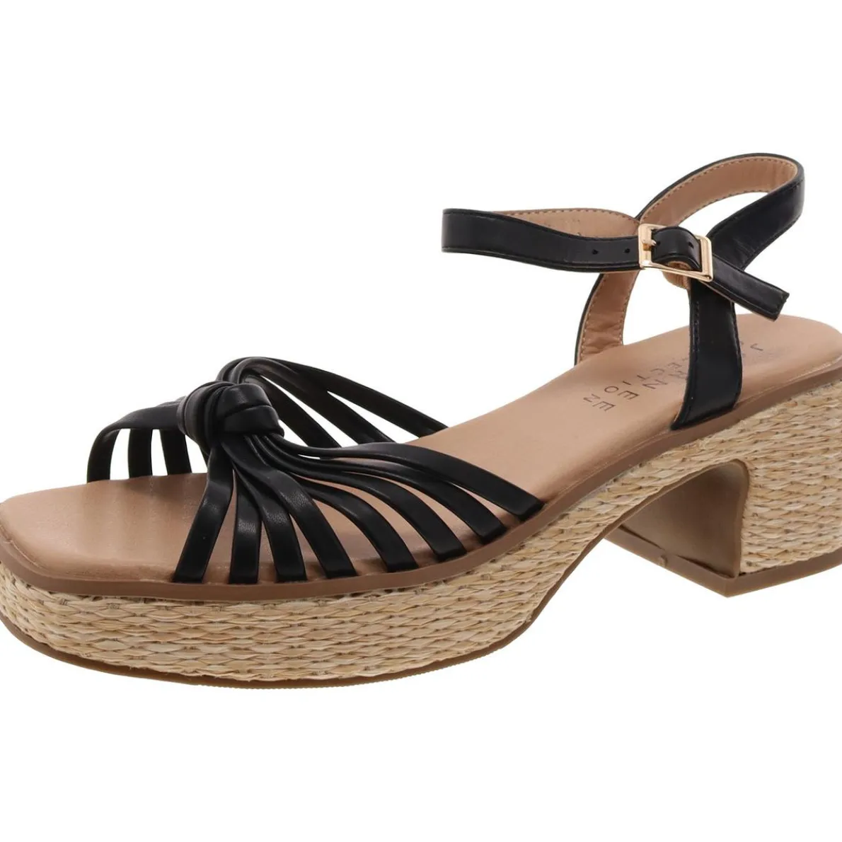 Hally Faux Leather Strappy Slingback Sandals