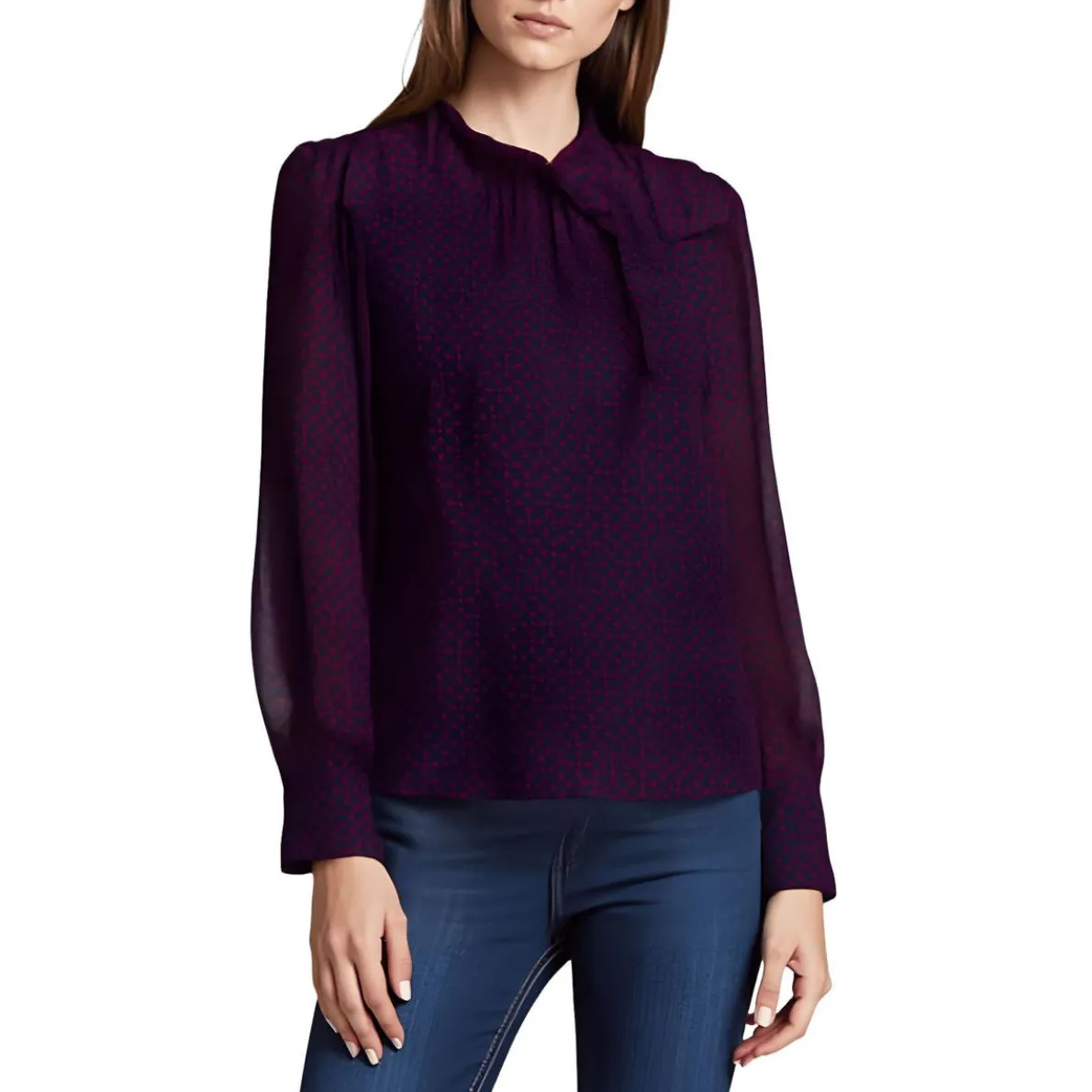 Printed Chiffon Blouse