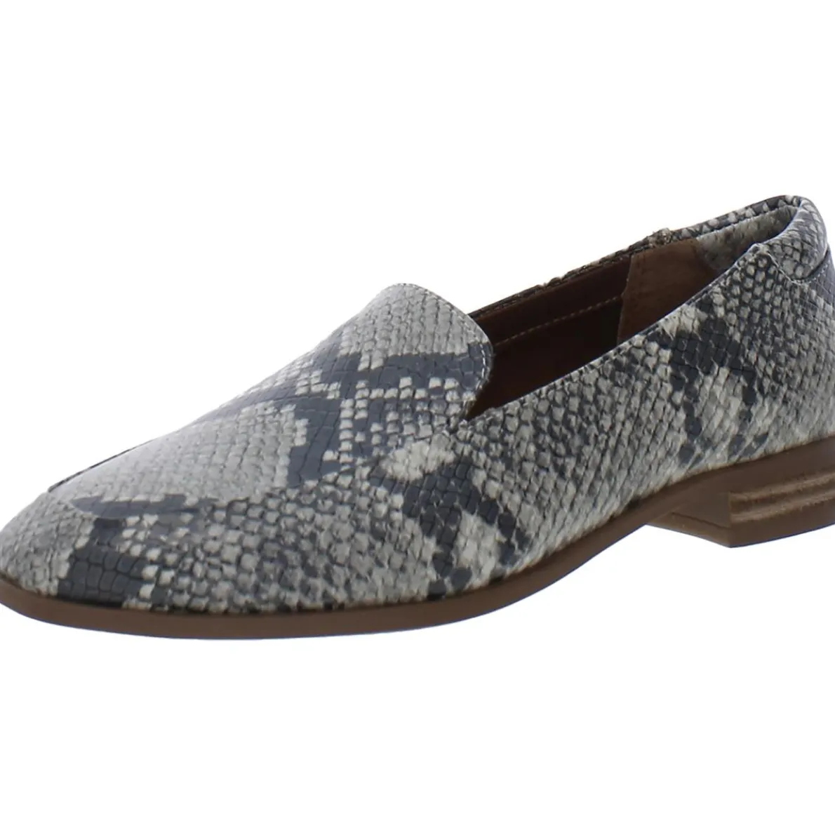 Faux Leather Flat Loafers