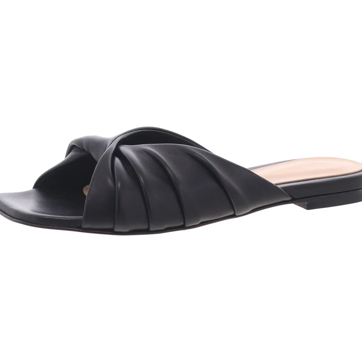 G10004 Criss-Cross Leather Mules