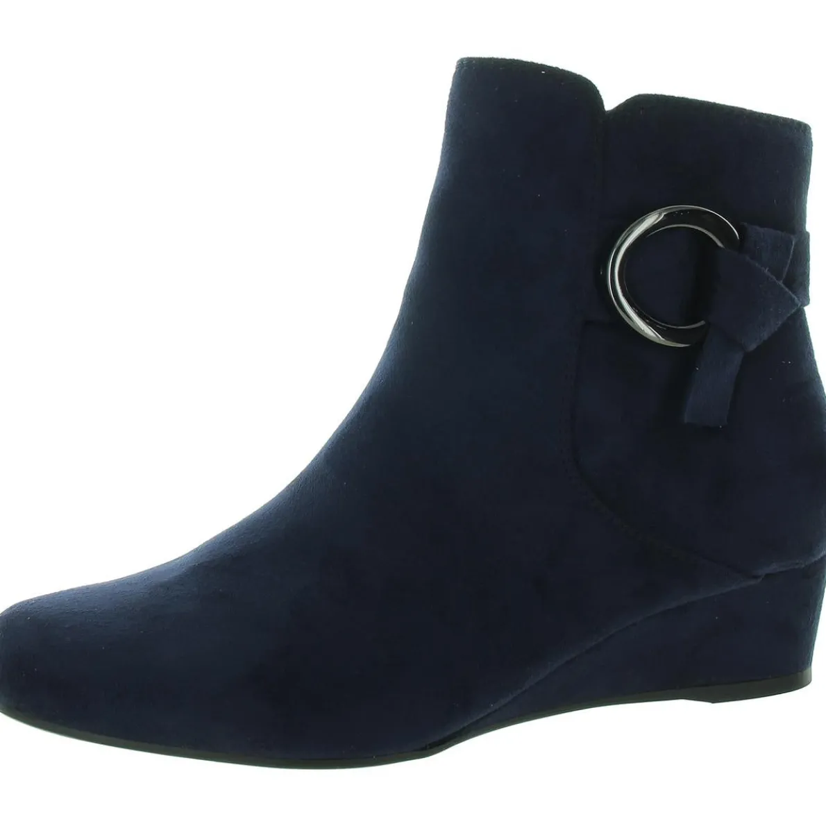 Gasha Faux Suede Embellished Booties