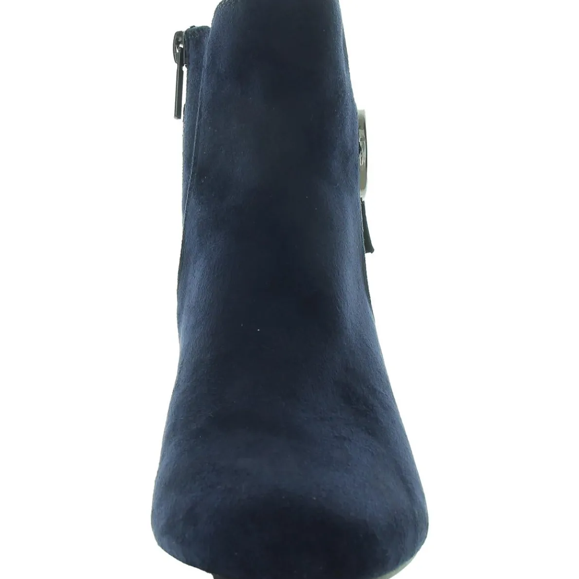 Gasha Faux Suede Embellished Booties