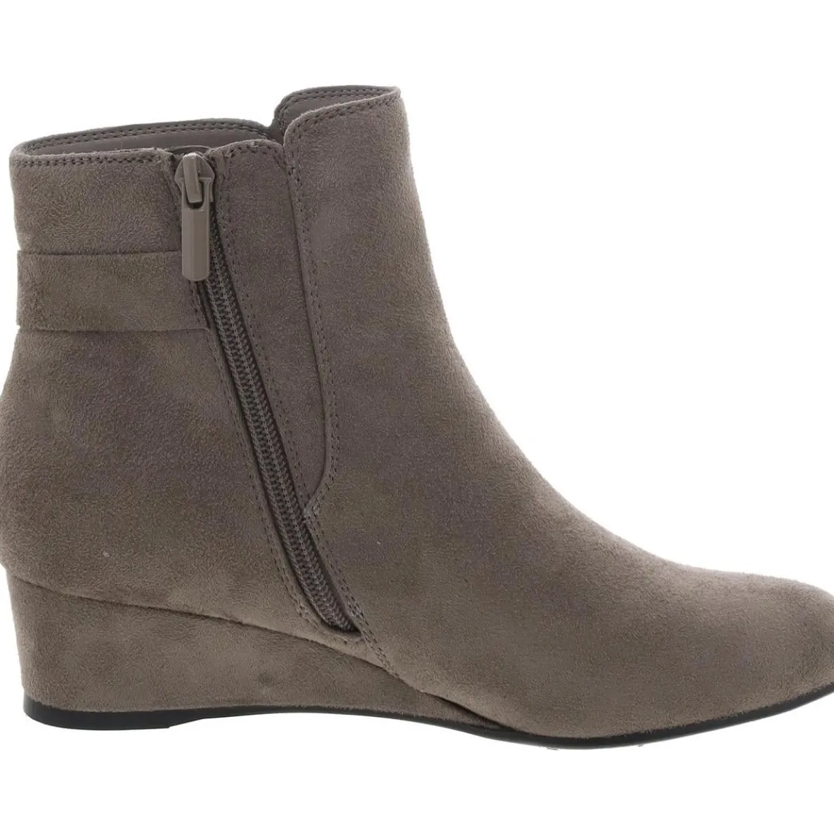 Gasha Faux Suede Embellished Booties