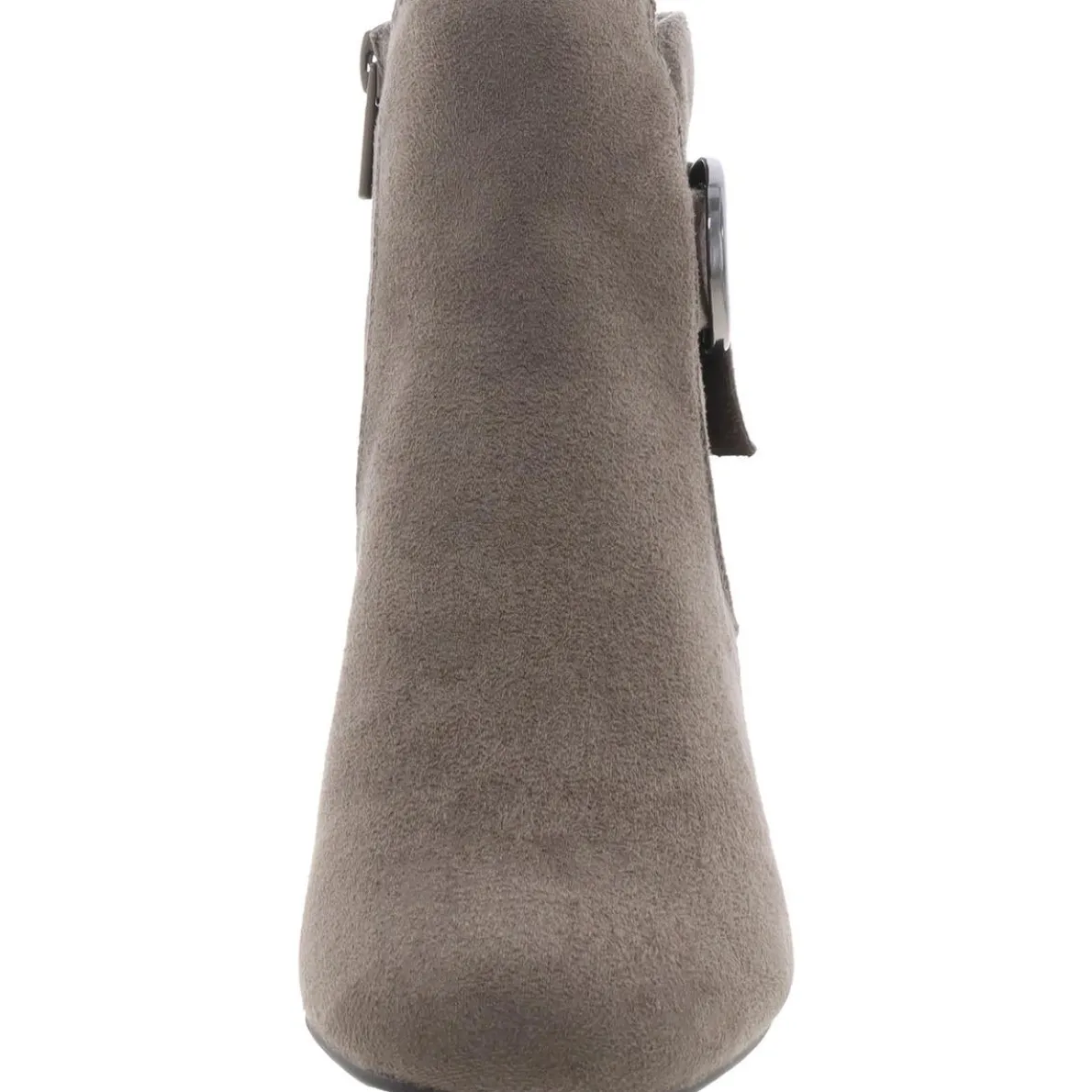 Gasha Faux Suede Embellished Booties