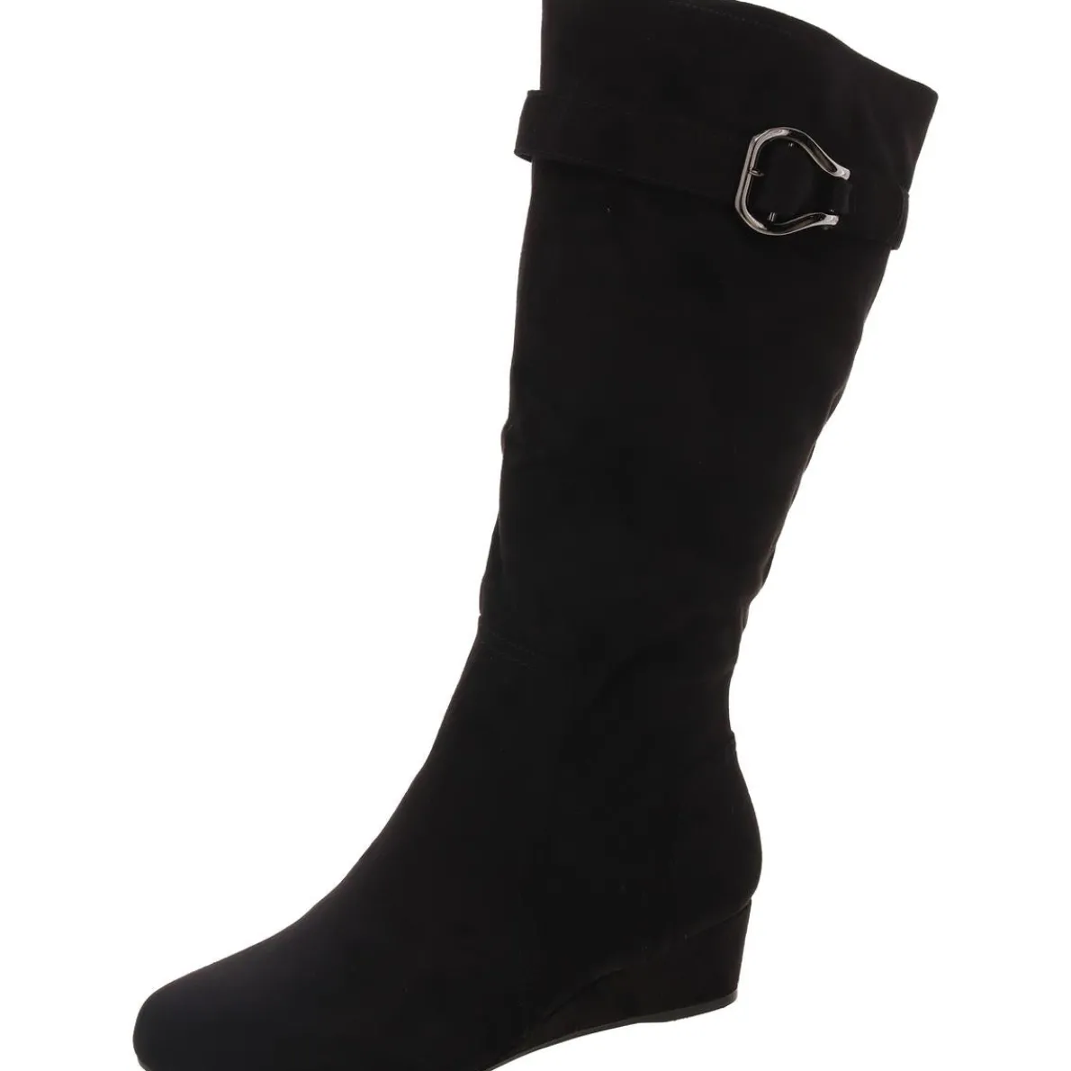 Gelsey Wide Calf Faux Suede Knee-High Boots