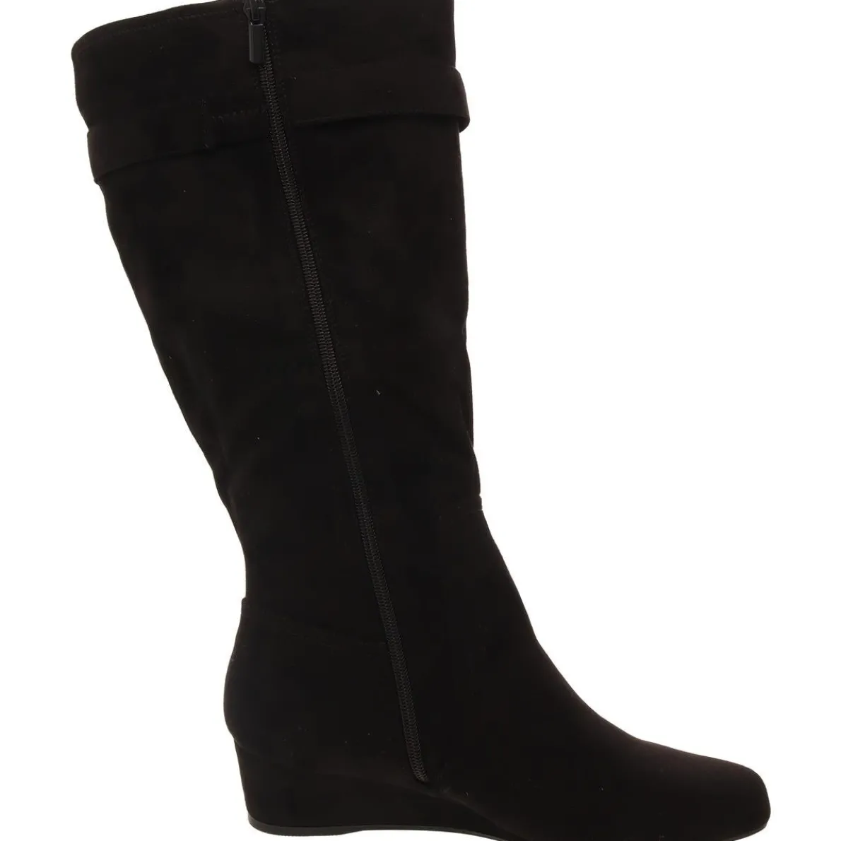 Gelsey Wide Calf Faux Suede Knee-High Boots