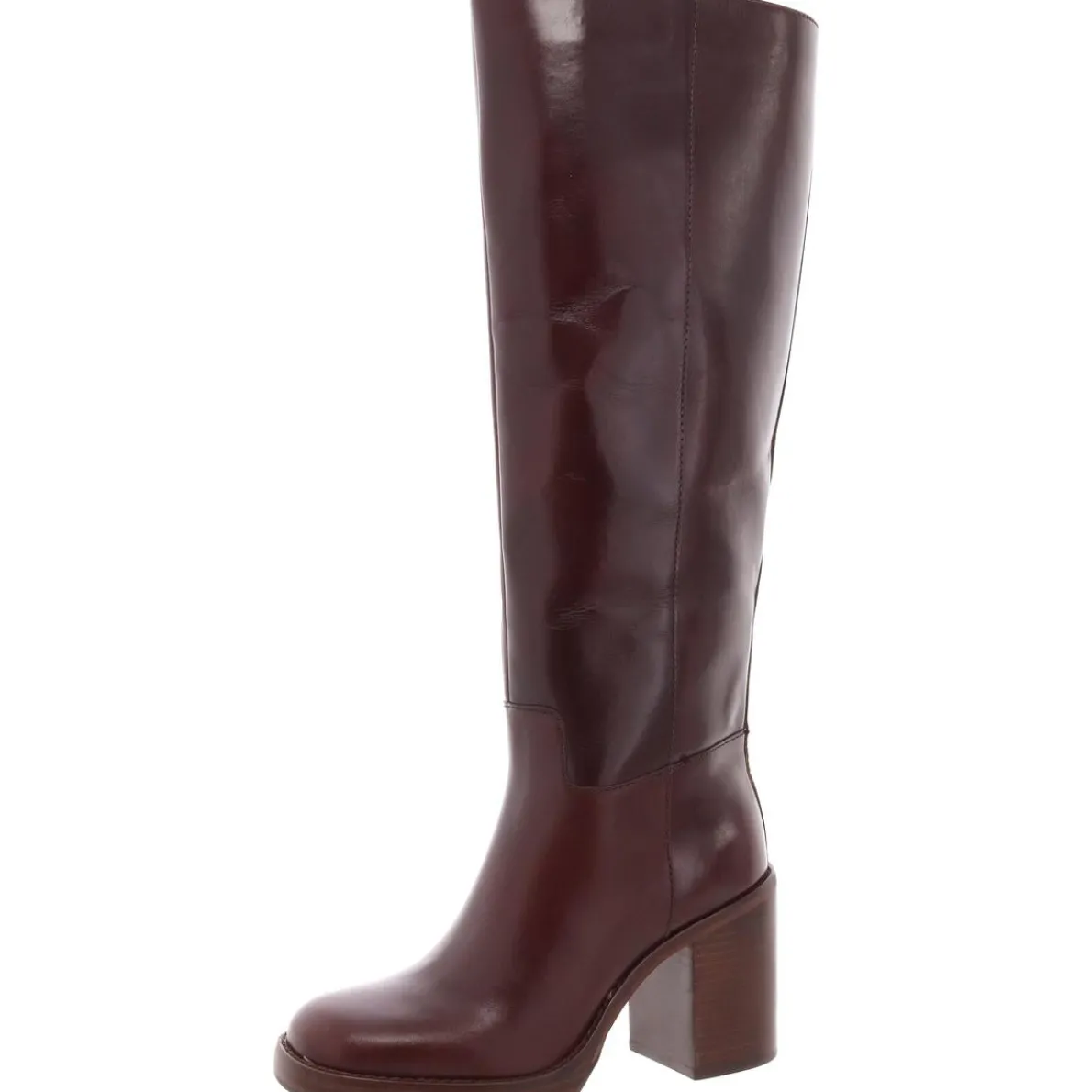 Gibi 2 Zipper Leather Knee-High Boots