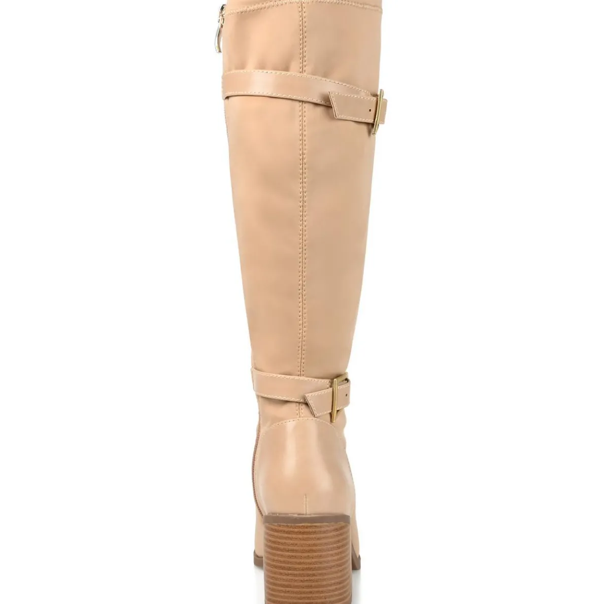 Gibree Mixed Media Nylon Knee-High Boots