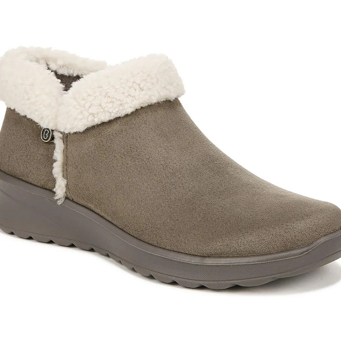 Gift Faux Suede Slip On Booties