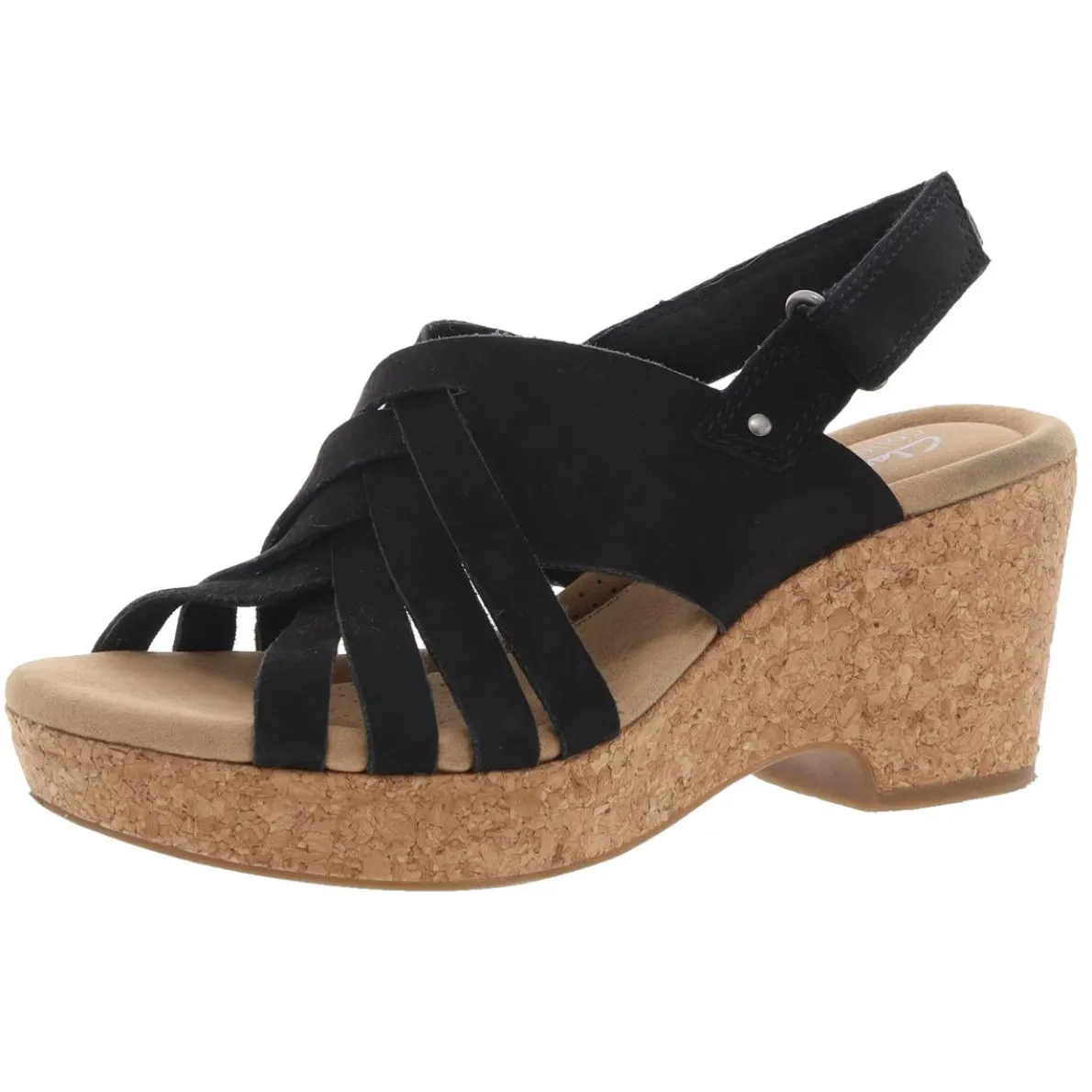 Giselle Ivy Open Toe Platform Slingback Sandals