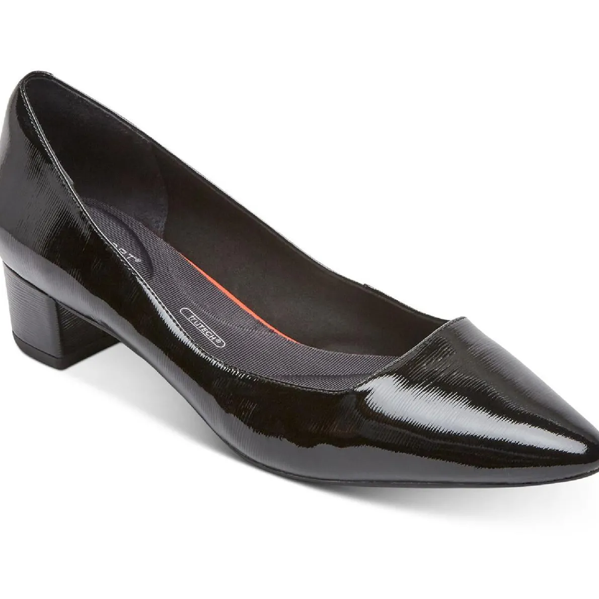 Gracie Leather Slip On Block Heels