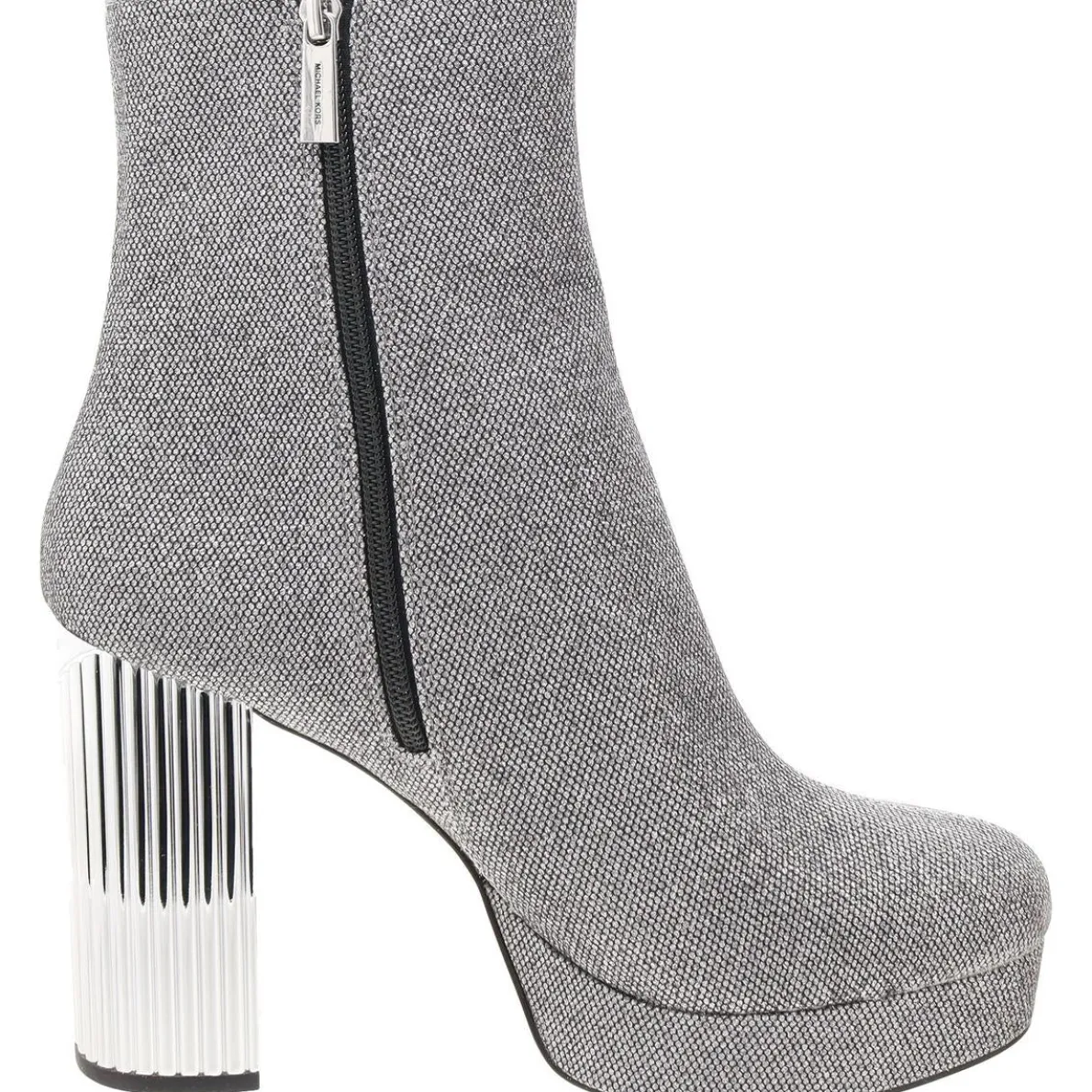 Glitter Canvas Mid-Calf Boots