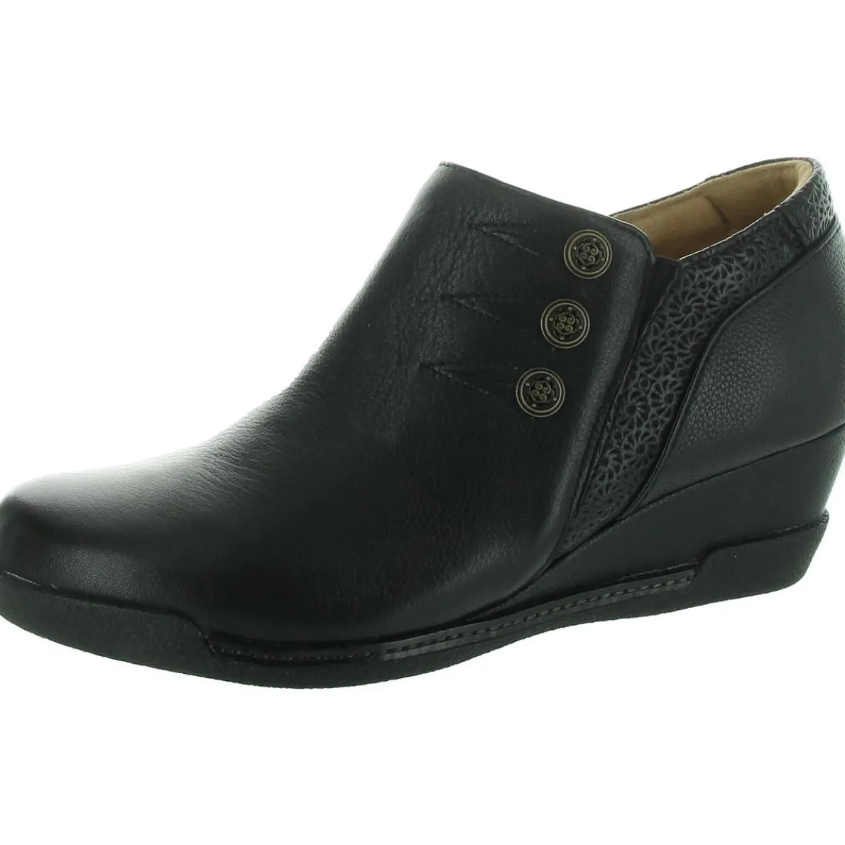 Devina Zipper Leather Booties