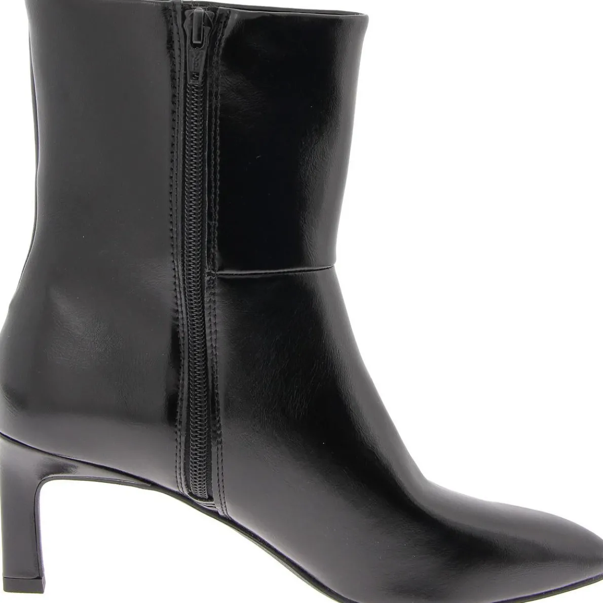 Gradie Faux Leather Kitten Heel Ankle Boots
