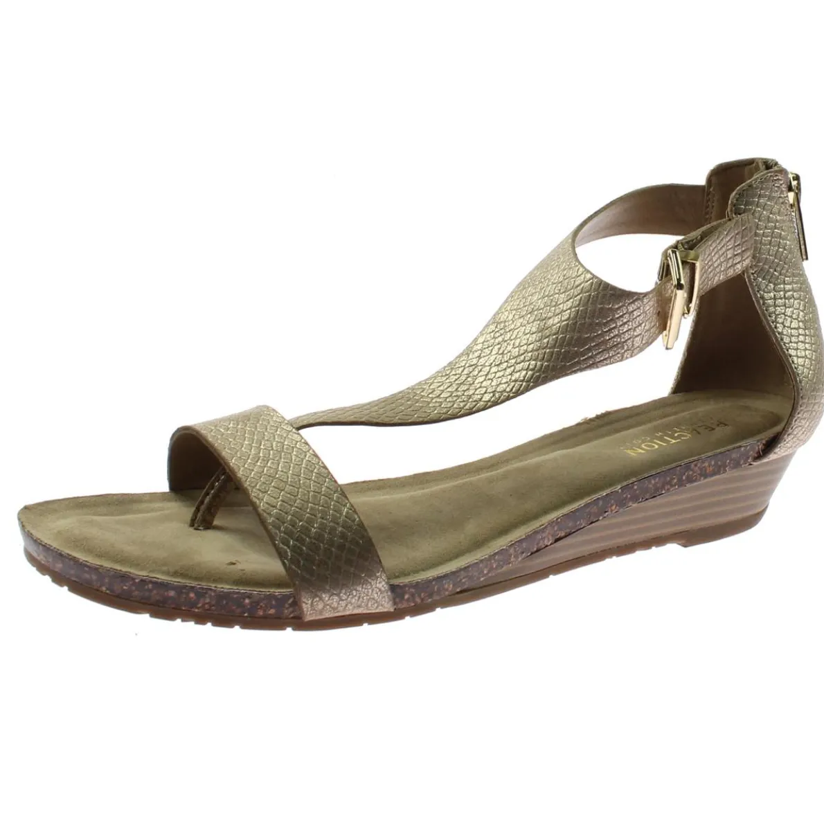 Great Gal T-Strap Wedge Sandals