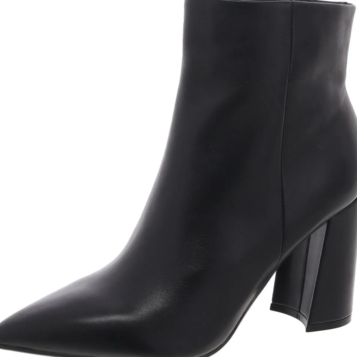 Greneda Block Heel Faux Leather Ankle Boots