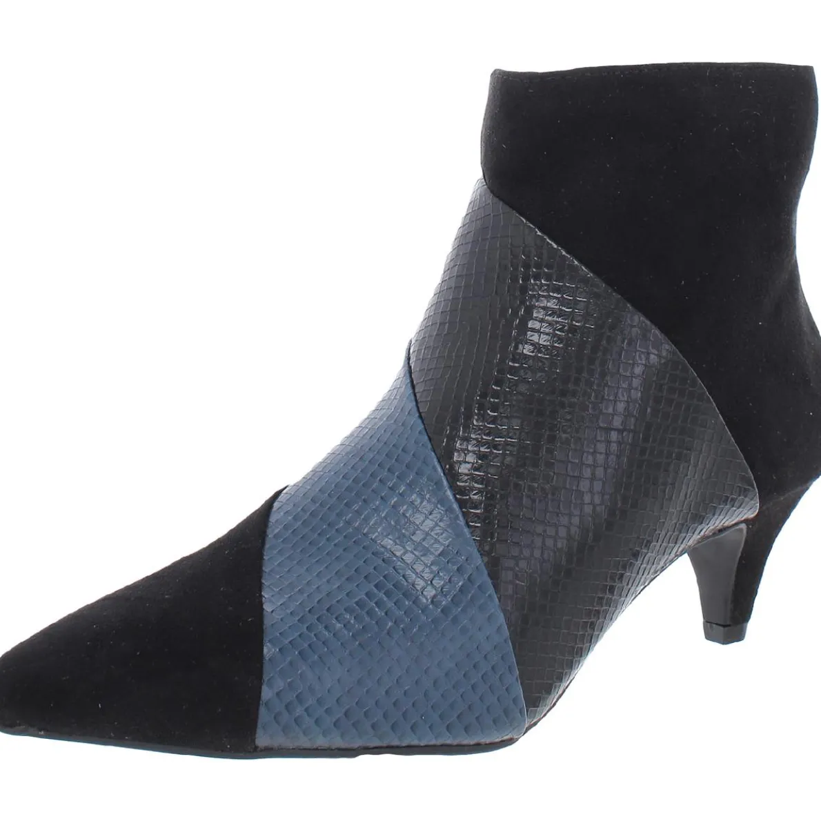 Ebonie Colorblock Pointed Toe Ankle Boots