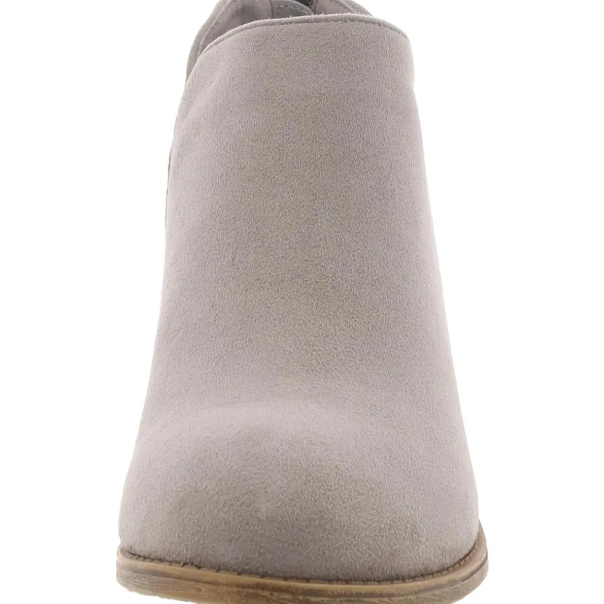 Zipper Faux Suede Booties