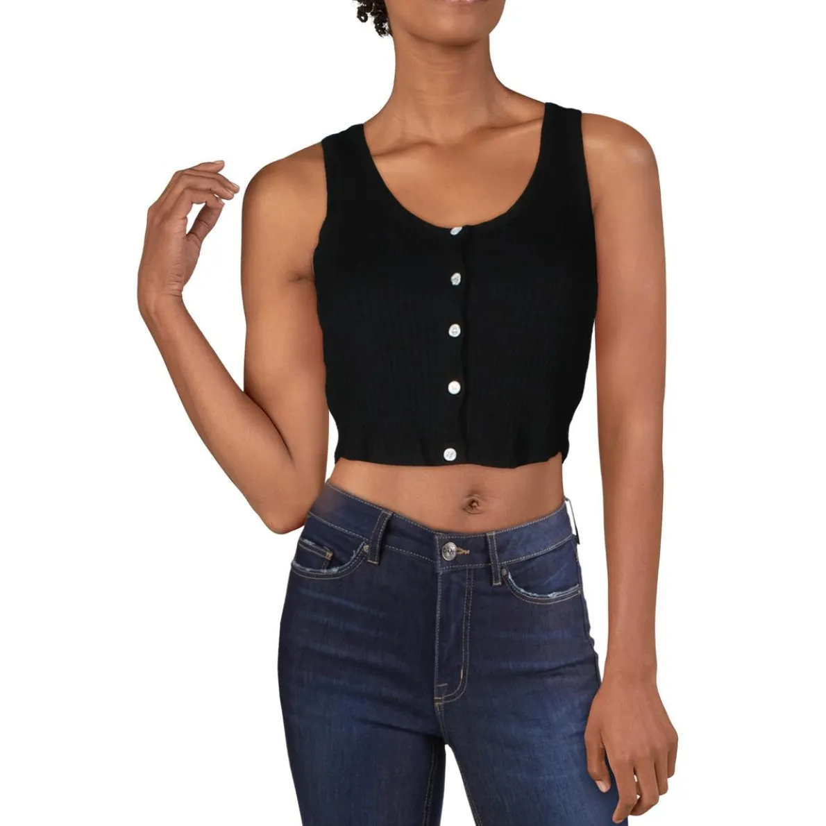 Ribbed Short Crop Top