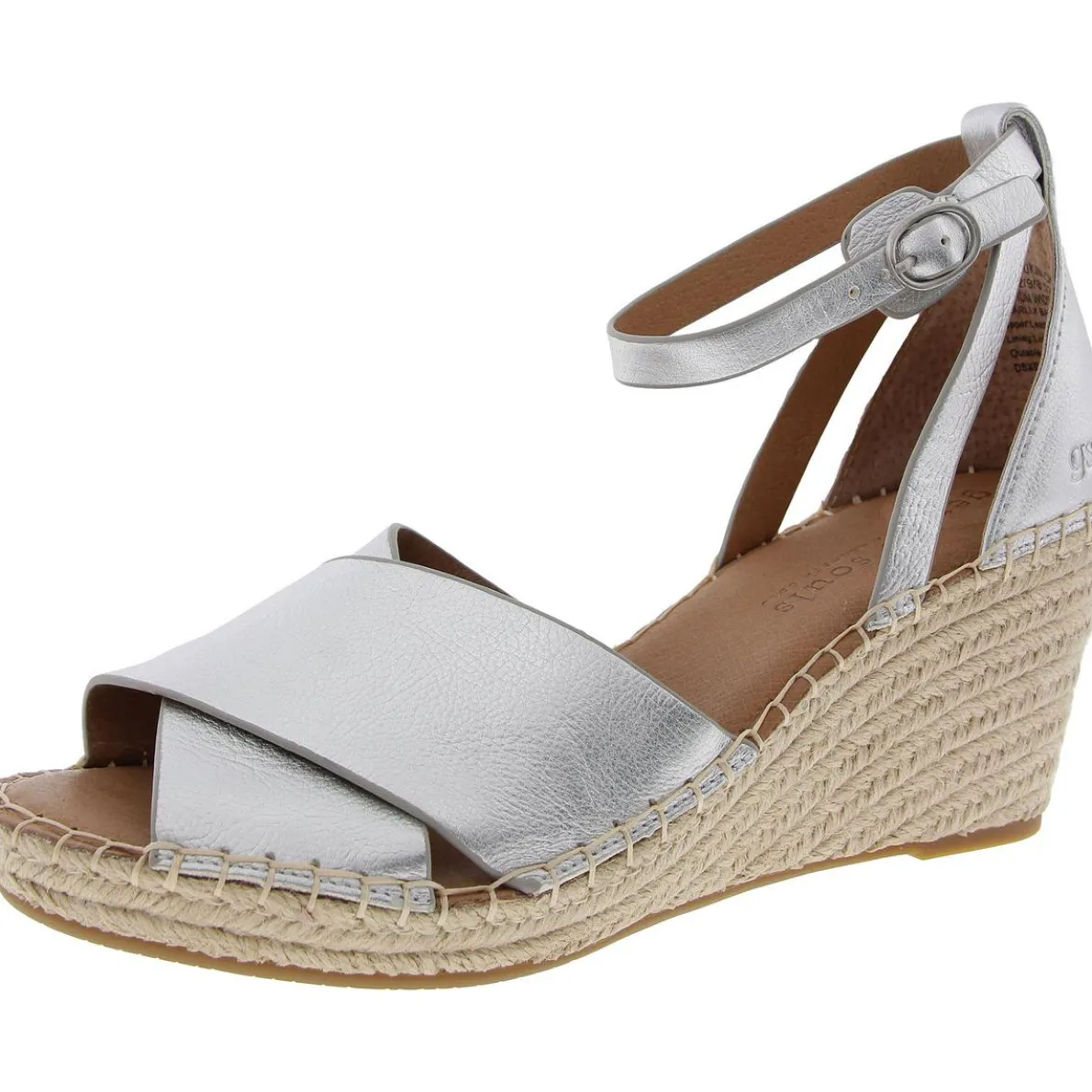 Charli Leather Sandal Wedge Heels