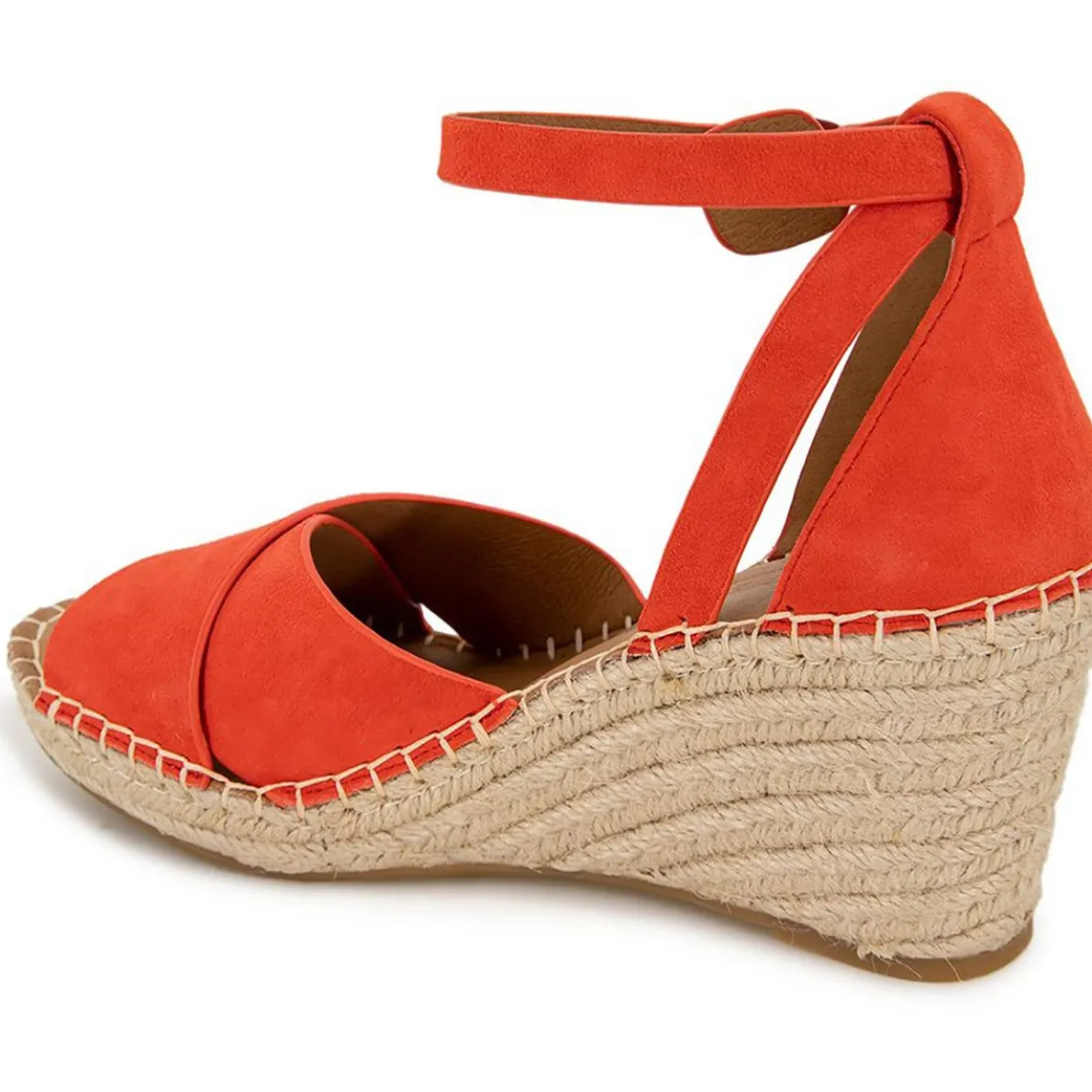 Charli Leather Sandal Wedge Heels