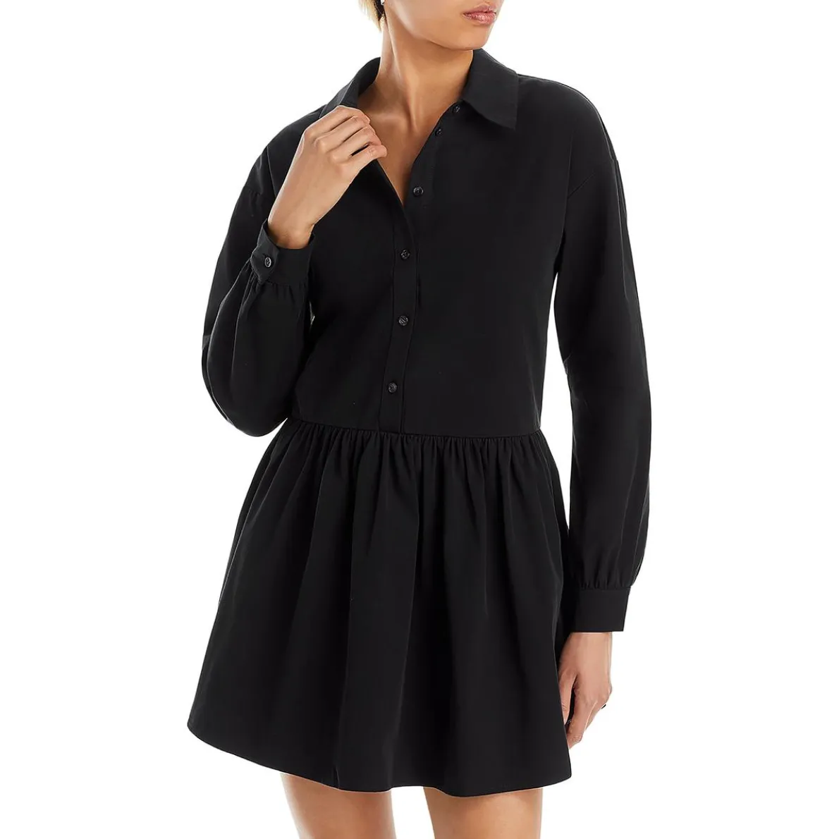 Georgina Collared Mini Shirtdress
