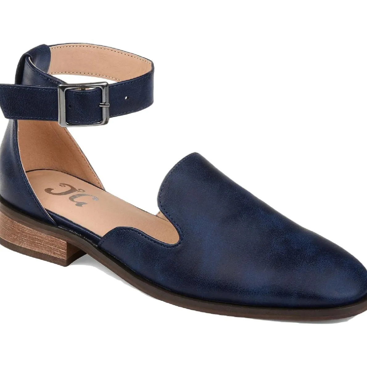 Loreta Solid D'Orsay Ankle Strap