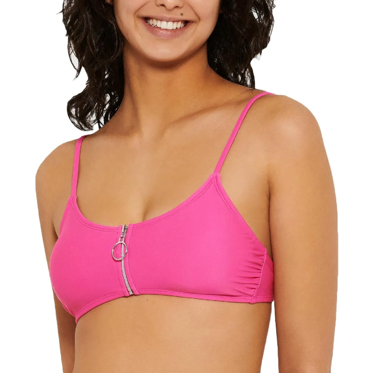 Zipper Adjustable Swim Top Separates