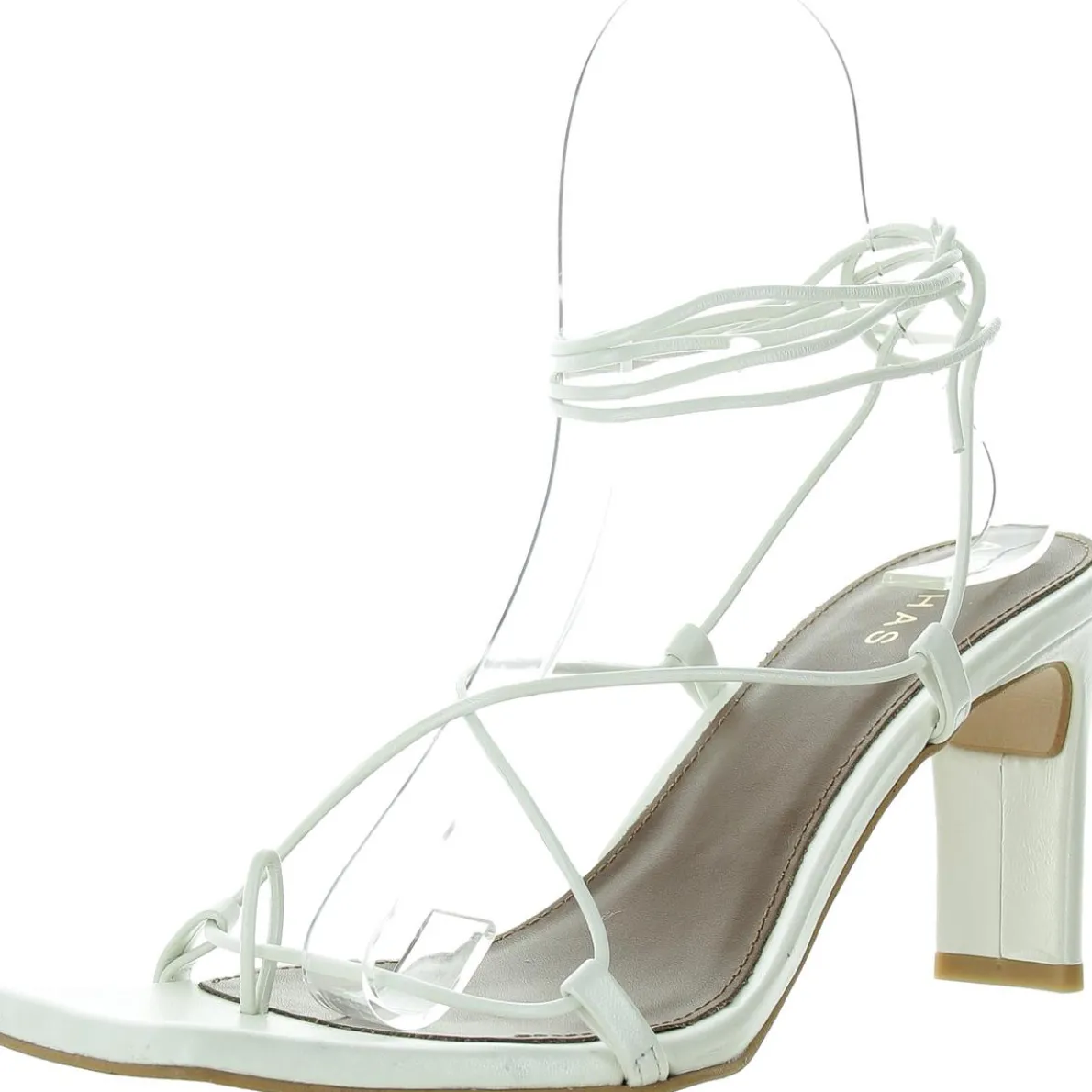 Cushioned Footbed Leather Strappy Sandals