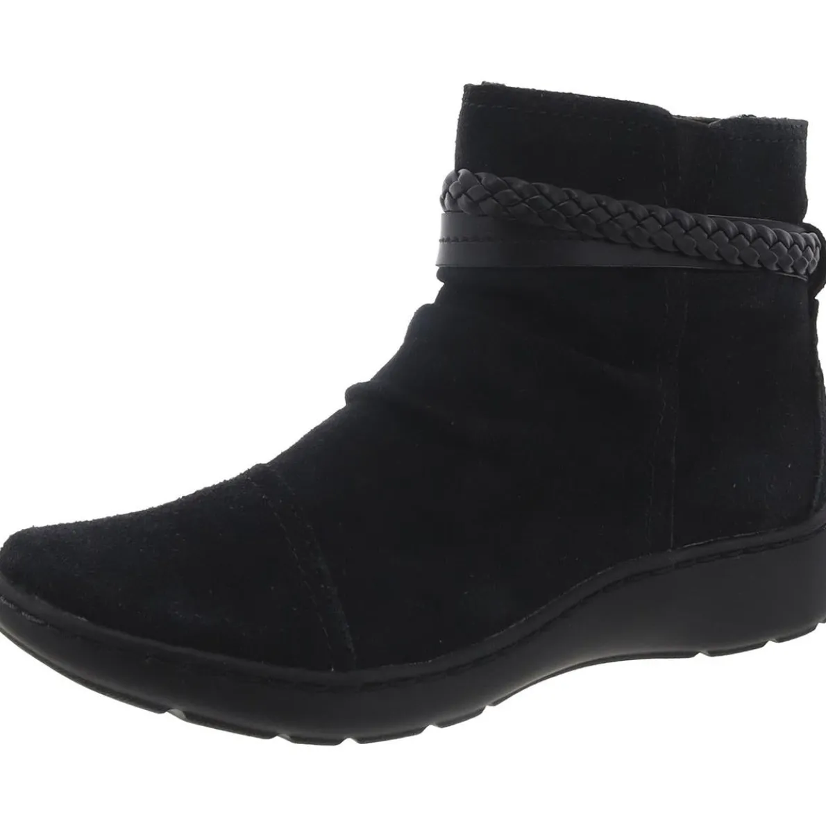 CORA BRAIDBOOT Suede Comfy Ankle Boots