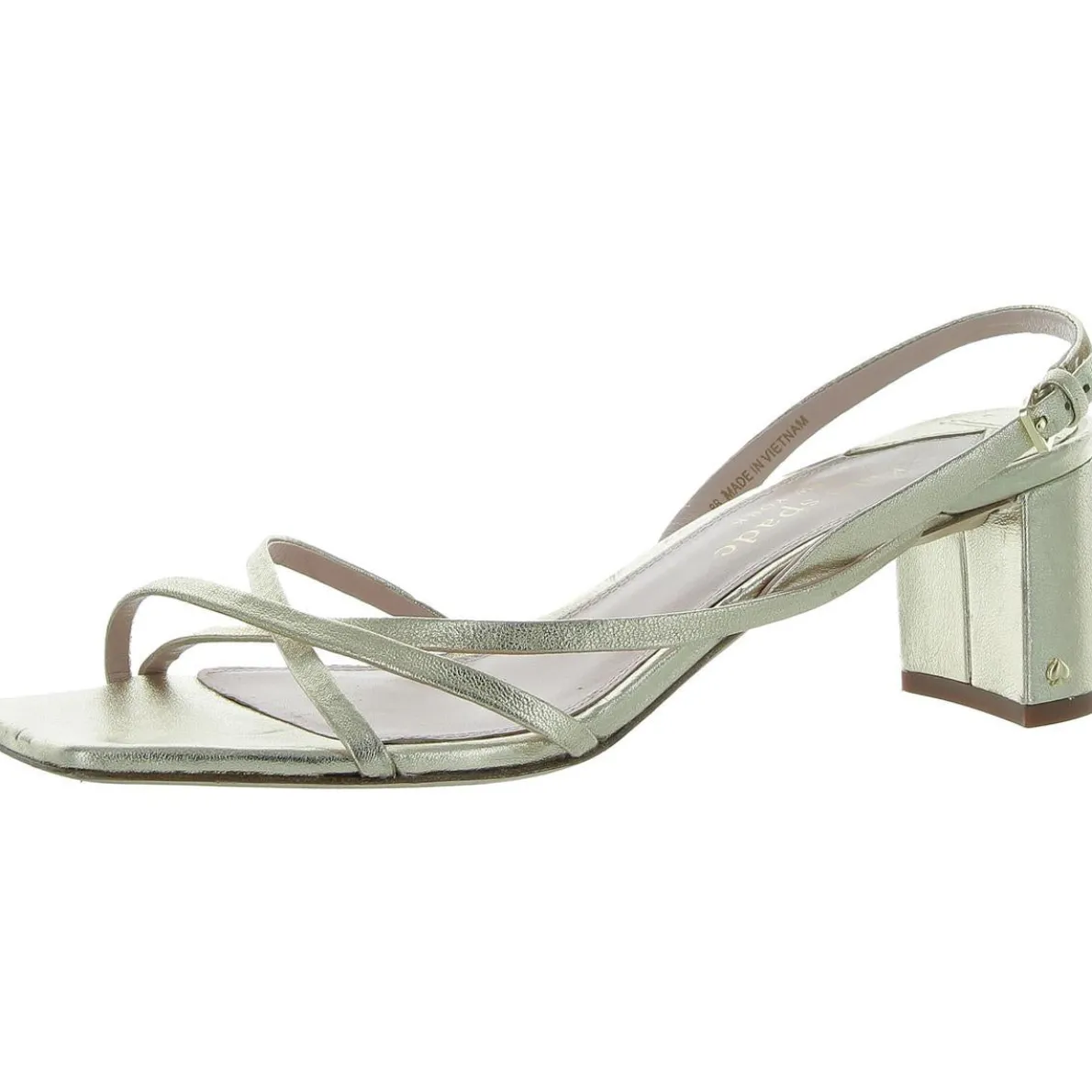 Renee Leather Metallic Heels