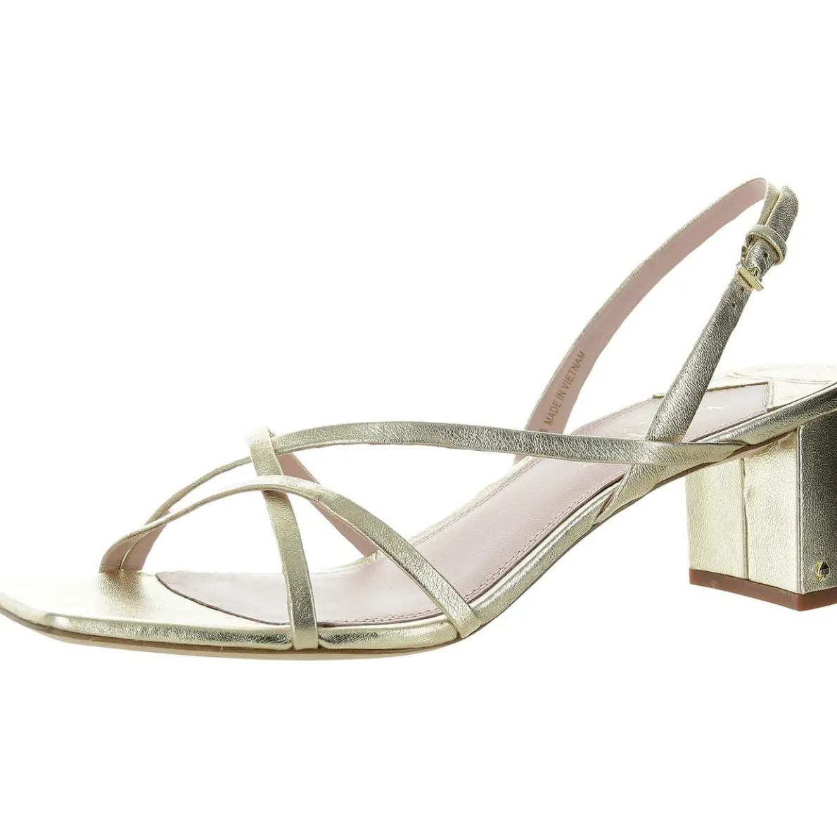 Renee Leather Metallic Heels