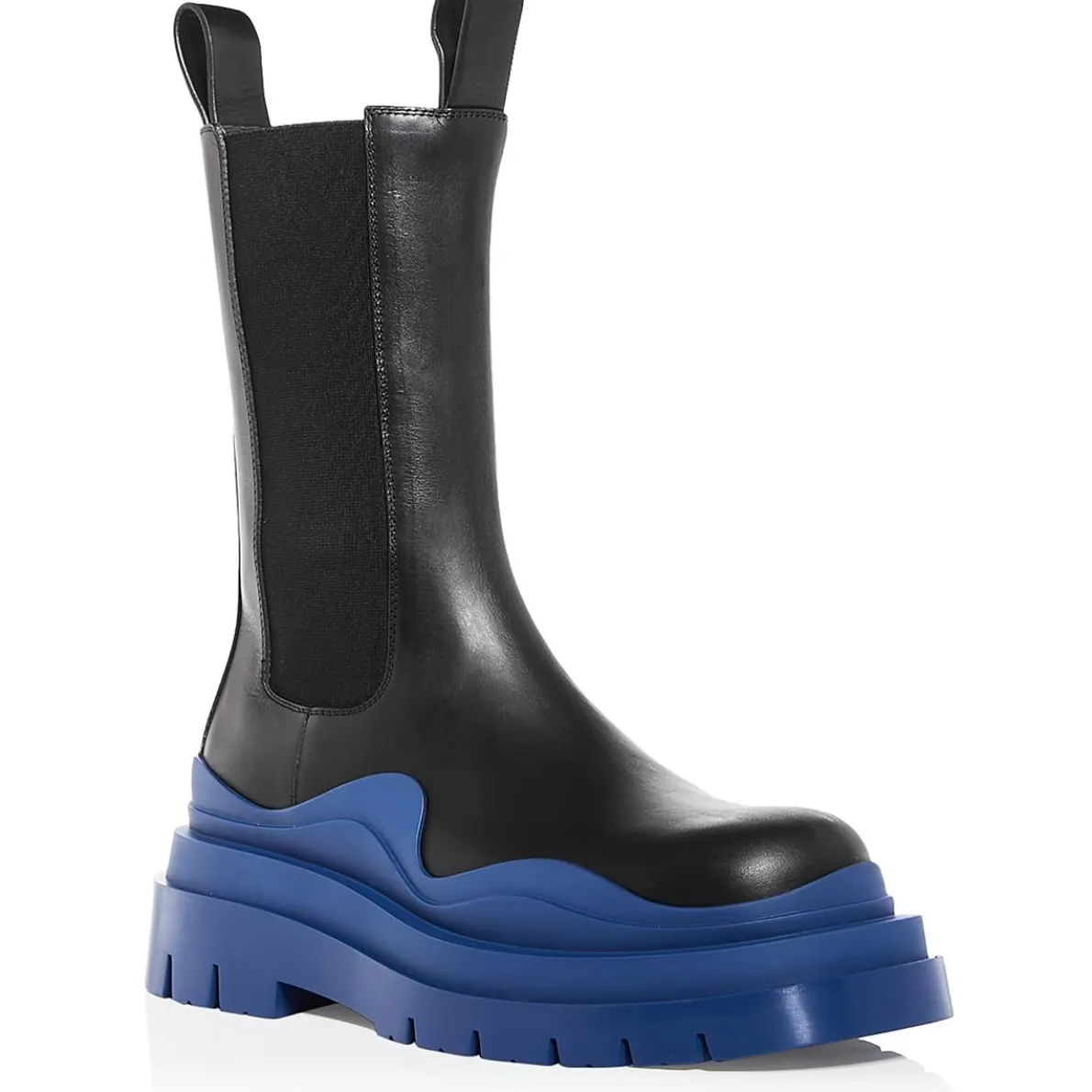 Chelsea Leather Colorblock Mid-Calf Boots