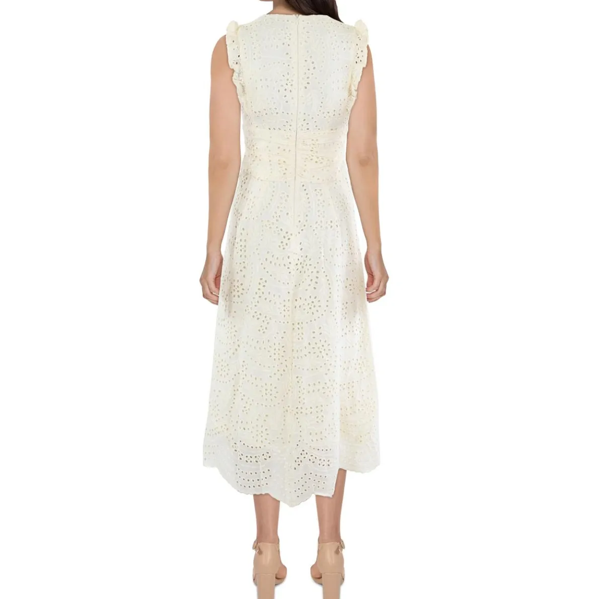 Eyelet Cotton Midi Dress