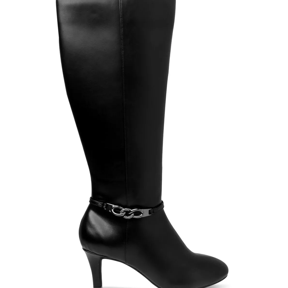 Hanna Leather Tall Mid-Calf Boots