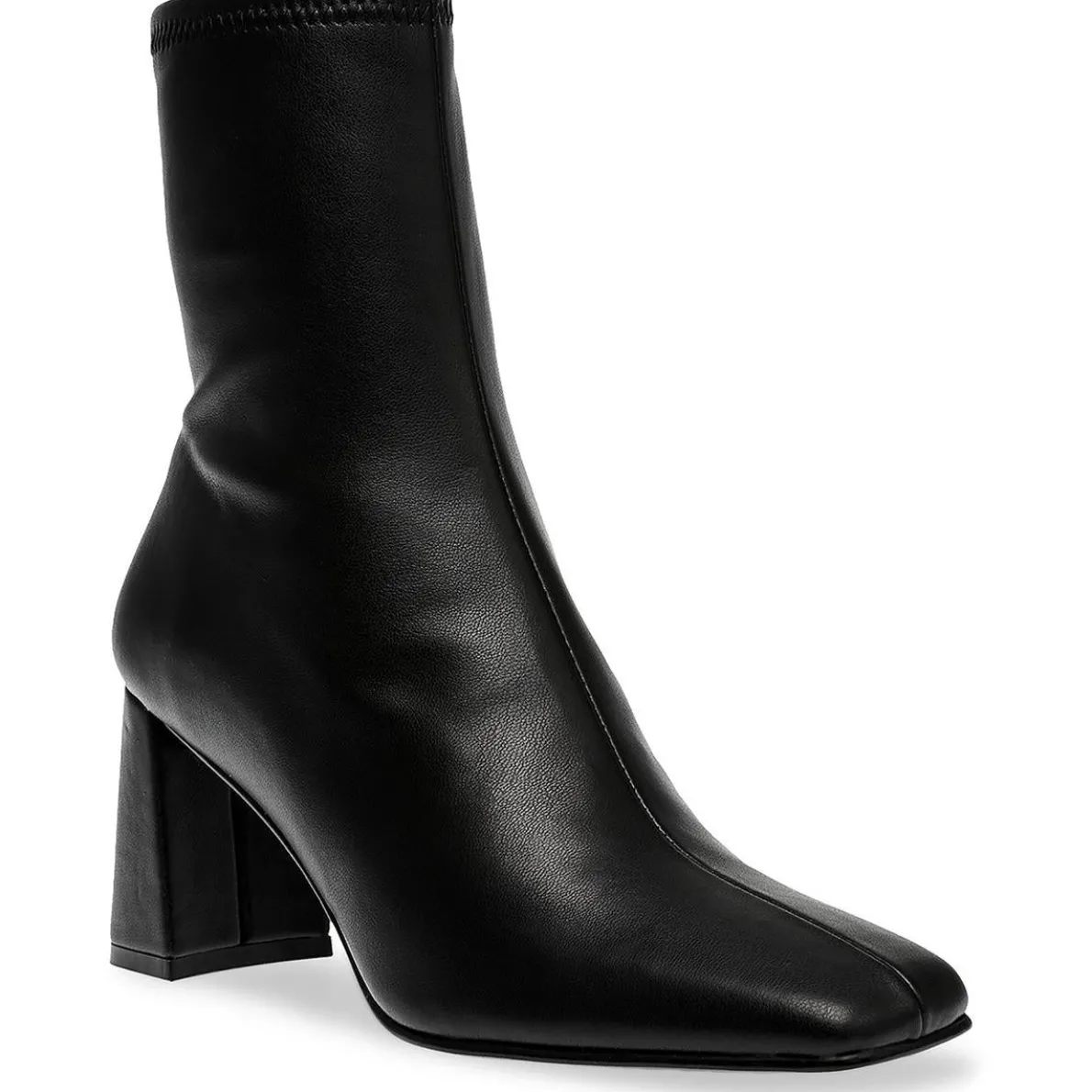Harli Faux Leather Square Toe Ankle Boots