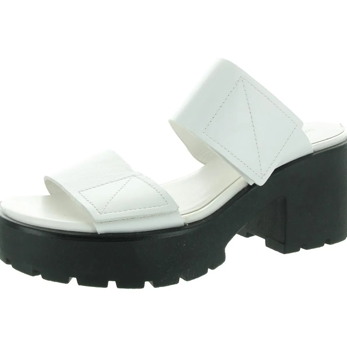 Adjustable Leather Block Heel